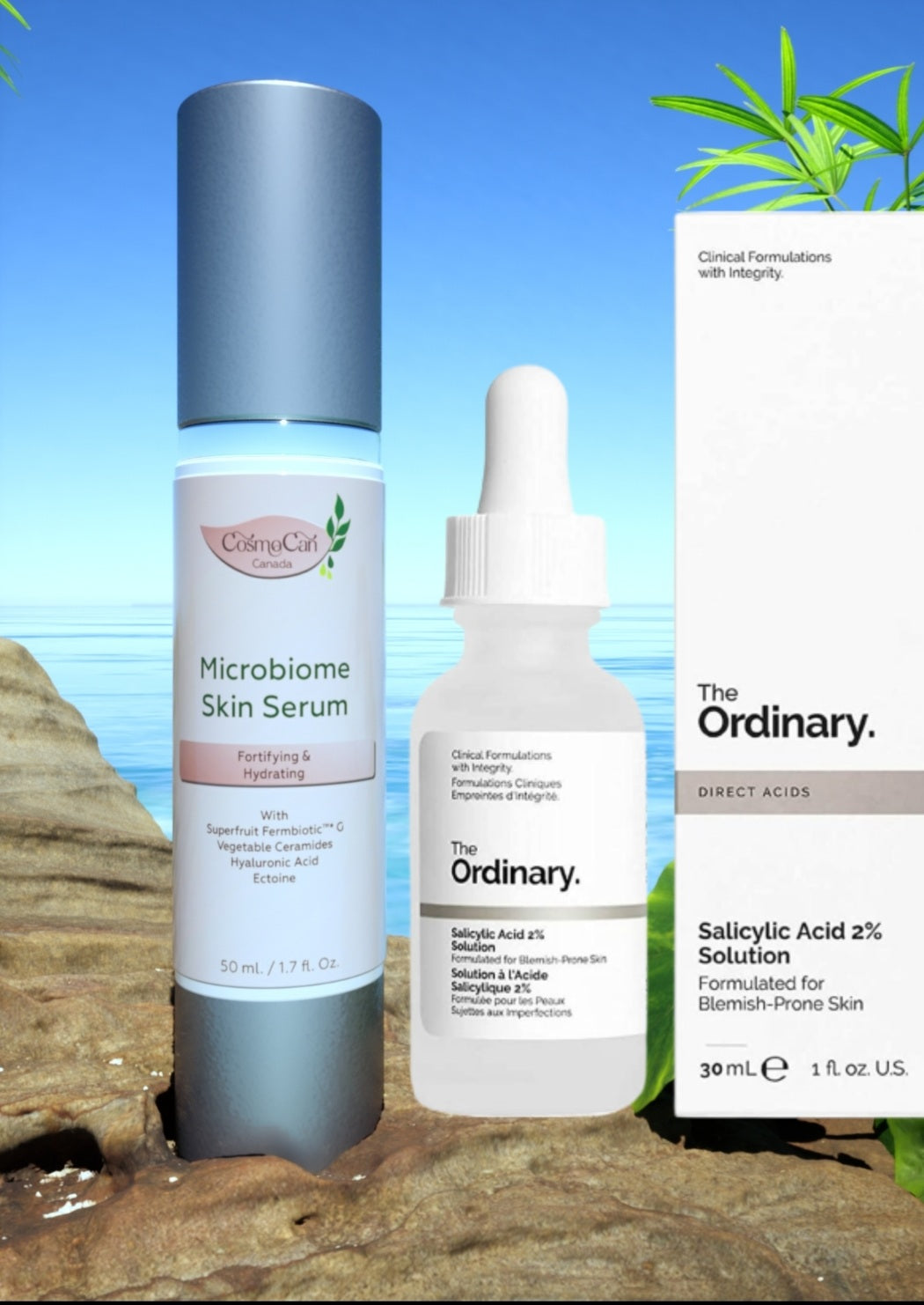 Microbiome Skin Serum & The Ordinary Salicylic Acid 2% Solution
