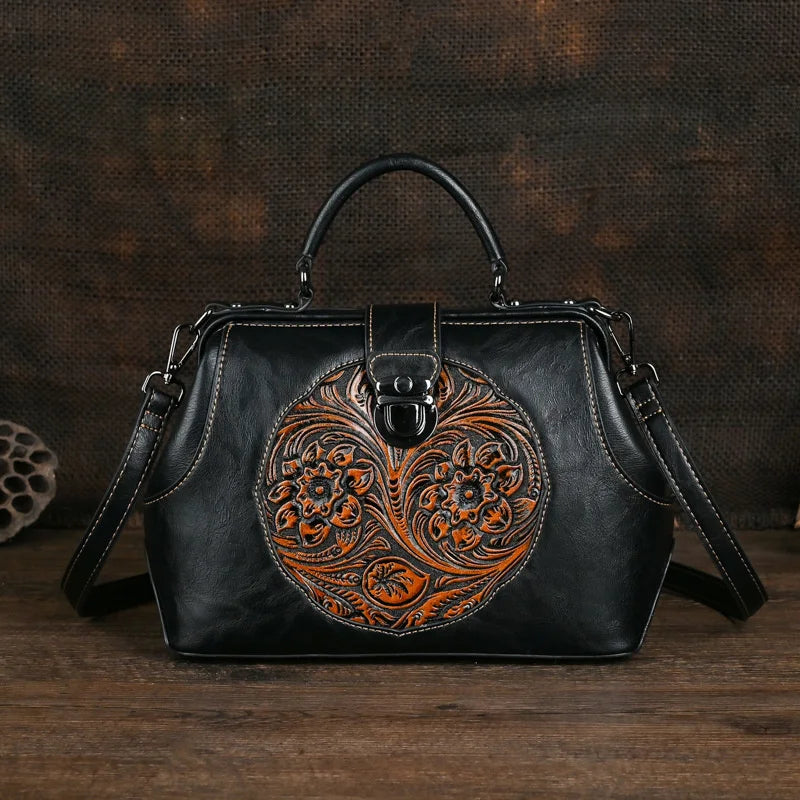 MOTAORA Luxury 2025 New Handmade Women Shoulder Bags Vintage Embossed Leather Woman Handbag For Ladies Backpacks Two Usage Bag