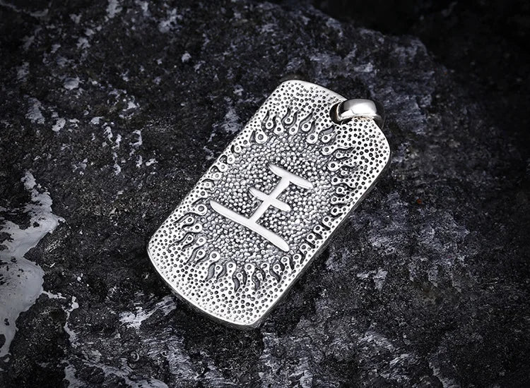 Vintage Style 925 Silver Lion Charm Necklace for Men | Antique Oxidized Finish | Gothic Tribal Pendant Jewelry Gift