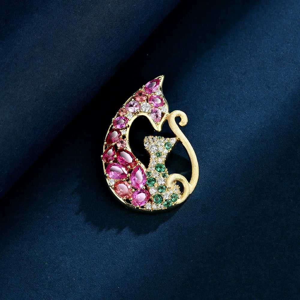 WUIHA Vintage 925 Sterling Silver 4 * 6 MM Lab Sapphire High Carbon Diamonds Gemstone Pendant Necklace Fine Jewelry Wholesale