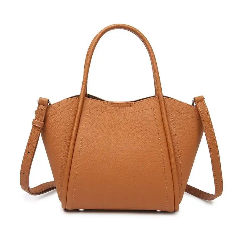 MOTAORA Women's Genuine Leather Crossbody Bag, Fashion Casual Shoulder Bag for Ladies, Cowhide Handbag, Trendy Women's Purse