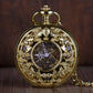 Gold Fashion Luxury Vintage Mechanical Pocket Watch Personalised Hollow Skeleton Antique Hand Wind Fob Watch For Men Women