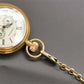Antique London 1856's  5 Hand Small Dial Mechanical Pocket Watch Roman Number Open Face Fob Watch Gift Clock