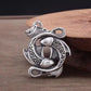 BOCAI New Trendy 100% S925 Silver Pisces Koi Good Luck Ethnic Retro A Pair Of Fish Play In The Water Man and Woman Pendant