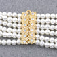 New Gorgeous Woman Pearl Waist Chain Body Belly Chains Adjustable Length Jewelry European Bride Wedding Flower Pearl Belt