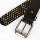 Genuine Leather Bling Rhinestones Studded Belt For Western Women Men Fashion Girls Luxury Ceinture Rivet Cowgirl Cowboy Belts