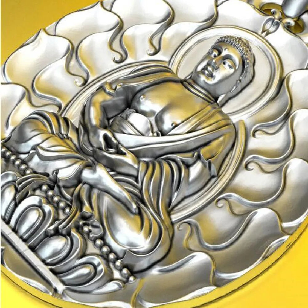 BOCAI S999 Sterling Silver Charms Pendants for Women Men New Fashion Eight Guardian God Zodiac Buddha Amulet Jewelry Wholesale