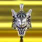BOCAI Trendy S999 Sterling Silver Charms Pendants for Men Women Popular 3D Wolf Head Pure Argentum Amulet Jewelry Wholesale