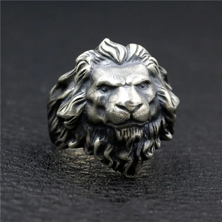 BOCAI 2021 Trend Leo Man Pendant Pure s925 Silver Constellation Lion Personalized Locomotive Rock Necklace Accessories