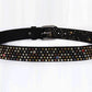 Genuine Leather Bling Rhinestones Studded Belt For Western Women Men Fashion Girls Luxury Ceinture Rivet Cowgirl Cowboy Belts