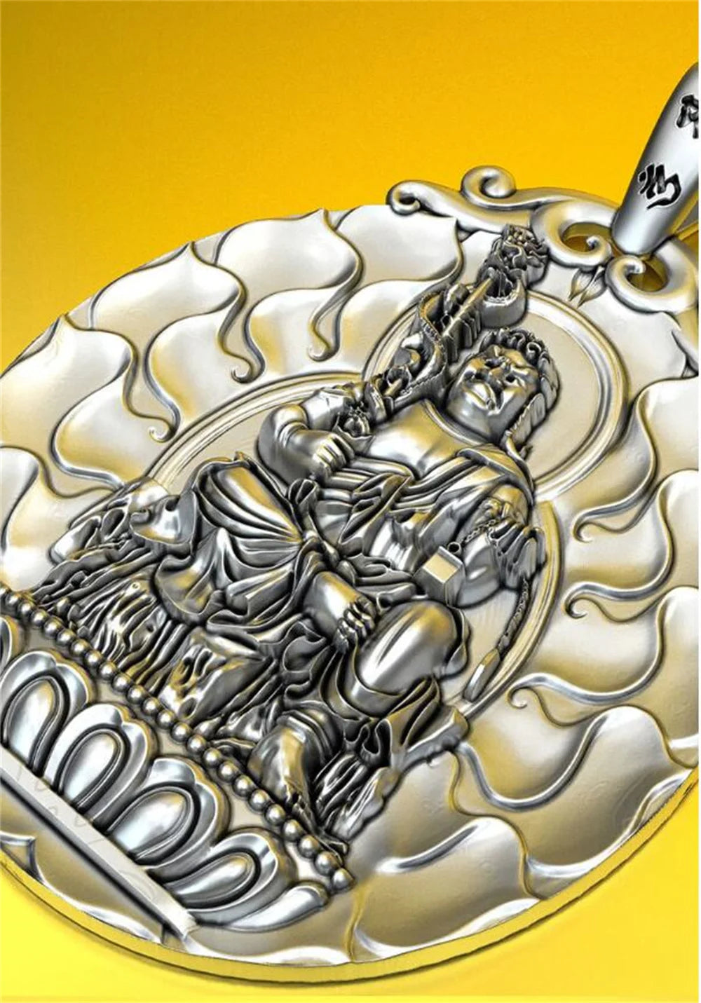 BOCAI S999 Sterling Silver Charms Pendants for Women Men New Fashion Eight Guardian God Zodiac Buddha Amulet Jewelry Wholesale