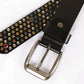 Genuine Leather Bling Rhinestones Studded Belt For Western Women Men Fashion Girls Luxury Ceinture Rivet Cowgirl Cowboy Belts
