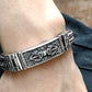 Real 925 Sterling Silver Bracelet Men's Wide 11mm Retro Punk Rock Wire Chain Chain and Bracelet Male Thai Silver Jewelry Gift