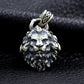 BOCAI 2021 Trend Leo Man Pendant Pure s925 Silver Constellation Lion Personalized Locomotive Rock Necklace Accessories