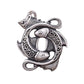 BOCAI New Trendy 100% S925 Silver Pisces Koi Good Luck Ethnic Retro A Pair Of Fish Play In The Water Man and Woman Pendant