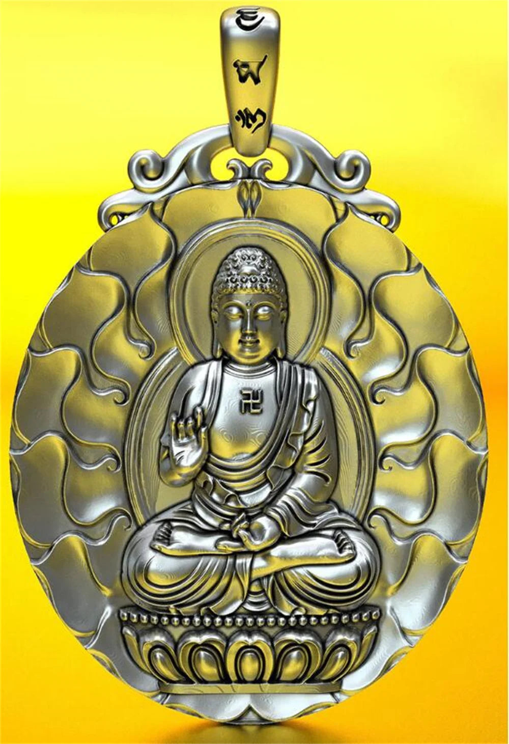 BOCAI S999 Sterling Silver Charms Pendants for Women Men New Fashion Eight Guardian God Zodiac Buddha Amulet Jewelry Wholesale