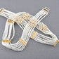 New Gorgeous Woman Pearl Waist Chain Body Belly Chains Adjustable Length Jewelry European Bride Wedding Flower Pearl Belt