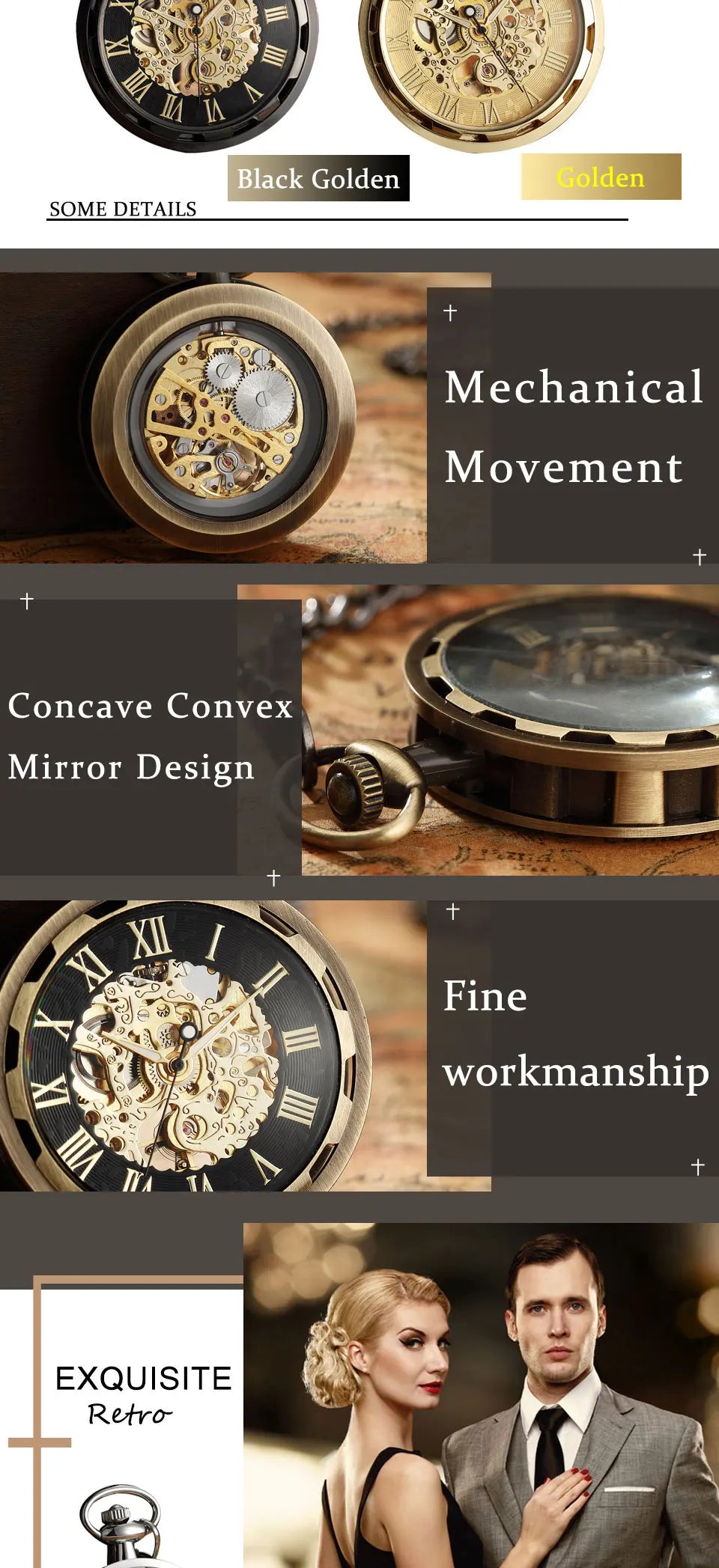 Luxury Antique Skeleton Mechanical Pocket Watch Men Steampunk Mechanical Fob Watches Clock Pendant Hand-winding Relogio De Bolso