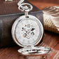 Steampunk Skeleton Mechanical Pocket Watch Men Women Antique Luxury Brand Necklace Pocket & Fob Watches Chain Male Female Clock
