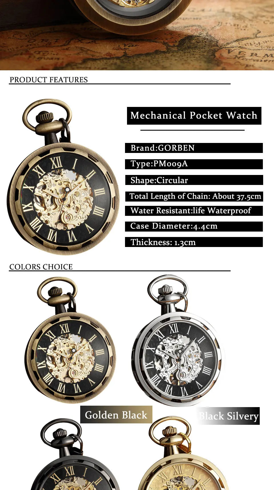 Luxury Antique Skeleton Mechanical Pocket Watch Men Steampunk Mechanical Fob Watches Clock Pendant Hand-winding Relogio De Bolso