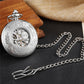 Pocketwatch Silver  Roman Numerals Antique Hand Wind Mechanical Pocket Watch Skeleton Steampunk Unique Gear Men Women Top