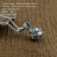 Buddha Men Pendant 925 Sterling Silver Ruby Buddhist Heart Sutra Can Hold Thing Gum Box Necklace Pendant Jewelry 2025 New FP47