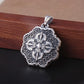 BOCAI S999 Sterling Silver Charm Pendants Hollow Out Lotus Vajra Pestle Hanging Jewelry Pure Argentum Amulet for Men and Women