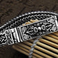 Real 925 Sterling Silver Bracelet Men's Wide 11mm Retro Punk Rock Wire Chain Chain and Bracelet Male Thai Silver Jewelry Gift