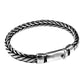 BOCAI New Real Solid S925 Pure Silver Hand Woven Vintage Mighty  Men Bracelet Birthday Gift