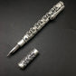 Solid Silver Pen Pendant Men S925 Sterling Silver Vintage Carved Openwork Business Pen Jewelry Gift Real Silver Pen Pendant
