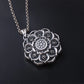 BOCAI S999 Sterling Silver Charm Pendants Hollow Out Lotus Vajra Pestle Hanging Jewelry Pure Argentum Amulet for Men and Women