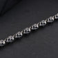 New S925  silver retro craftsmanship three-dimensional skull men's bracelet Thai silver fashion bracelet for men