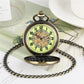 Antique Luminous Dial Mechanical Pocket Watch Bronze Hollow Wheel Unisex Hand-Winding Clock Steampunk Pendant Chain Gift reloj
