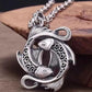 BOCAI New Trendy 100% S925 Silver Pisces Koi Good Luck Ethnic Retro A Pair Of Fish Play In The Water Man and Woman Pendant