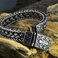 Real 925 Sterling Silver Bracelet Men's Wide 11mm Retro Punk Rock Wire Chain Chain and Bracelet Male Thai Silver Jewelry Gift