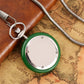 Minimalist Retro Green/White Jade Quartz Pocket Watch Silver Snake Pocket Chain Pendant Antique Pocket Clock Gift Men Women