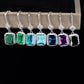 GICA GEMA Women Vintage Earrings Real 925 Sterling Silver Created Emerald 30mm Ear Drop Fashion Female Fine Jewelry Promise Gift