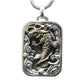 BOCAI  Fashion New Real S925 Silver Golden Personality Carp Playing in Water Man and Woman Pendant  Retro Jewelry