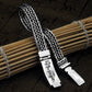 Real 925 Sterling Silver Bracelet Men's Wide 11mm Retro Punk Rock Wire Chain Chain and Bracelet Male Thai Silver Jewelry Gift