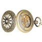 Antique Luminous Dial Mechanical Pocket Watch Bronze Hollow Wheel Unisex Hand-Winding Clock Steampunk Pendant Chain Gift reloj