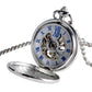 Old Fashion Men Women Mechanical Handwinding Pocket Watch Locomotive Hollow Train Skeleton Clock Pendant FOB Chain reloj Gift