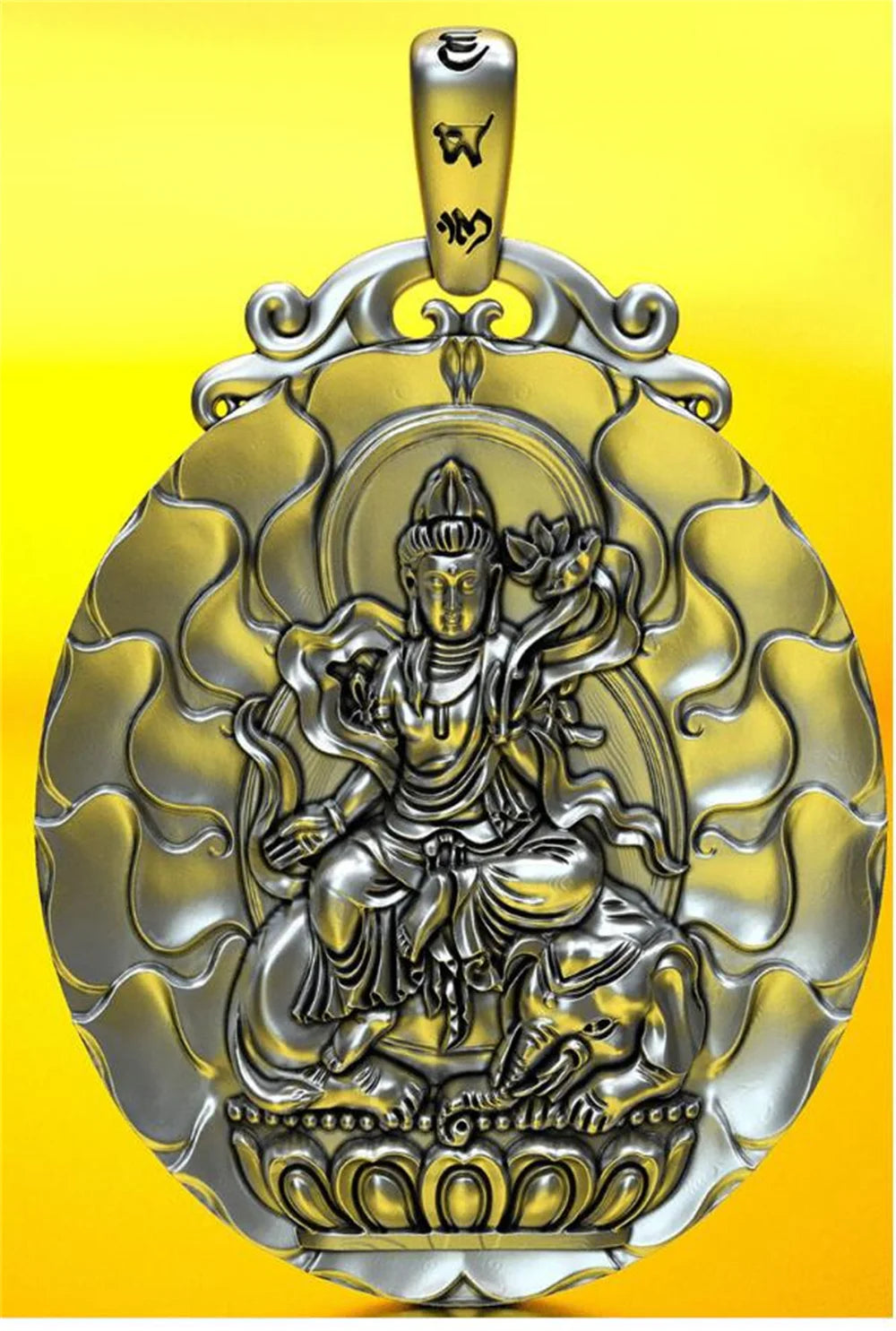 BOCAI S999 Sterling Silver Charms Pendants for Women Men New Fashion Eight Guardian God Zodiac Buddha Amulet Jewelry Wholesale