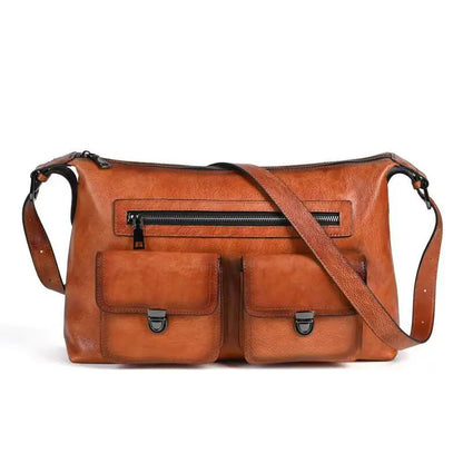 Women's Genuine Leather Underarm Bag Large Capacity Shoulder Bag for Work Commuter Spacious Hobo Bag MOTAORA