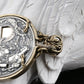 Necklace Pendant 925 Sterling Silver Holy Grail Wandering Coin Knight Sword Drawing Mechanism Women Man Luxury Jewelry 2025 P46