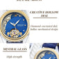 Ladies Flywheel double hollowed luxury fashion casual luminous leather watch with automatic mechanical waterproof wristwatch