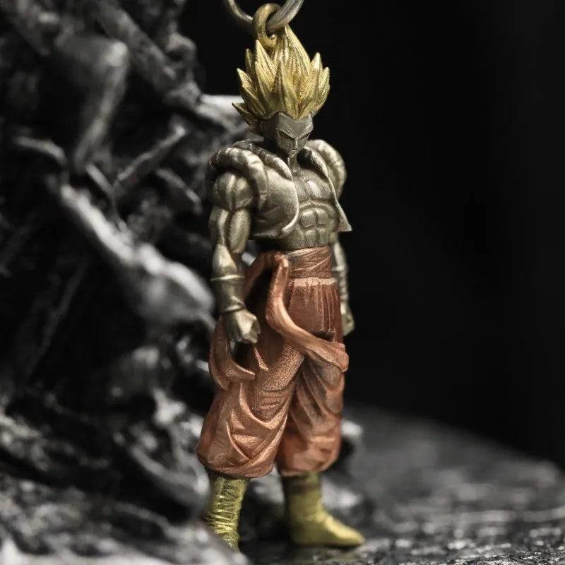 BOCAI New Real S925 Silver Jewelry Original Monkey King Saiyan Pendant Man and Woman Couples Sweater Chain Accessories