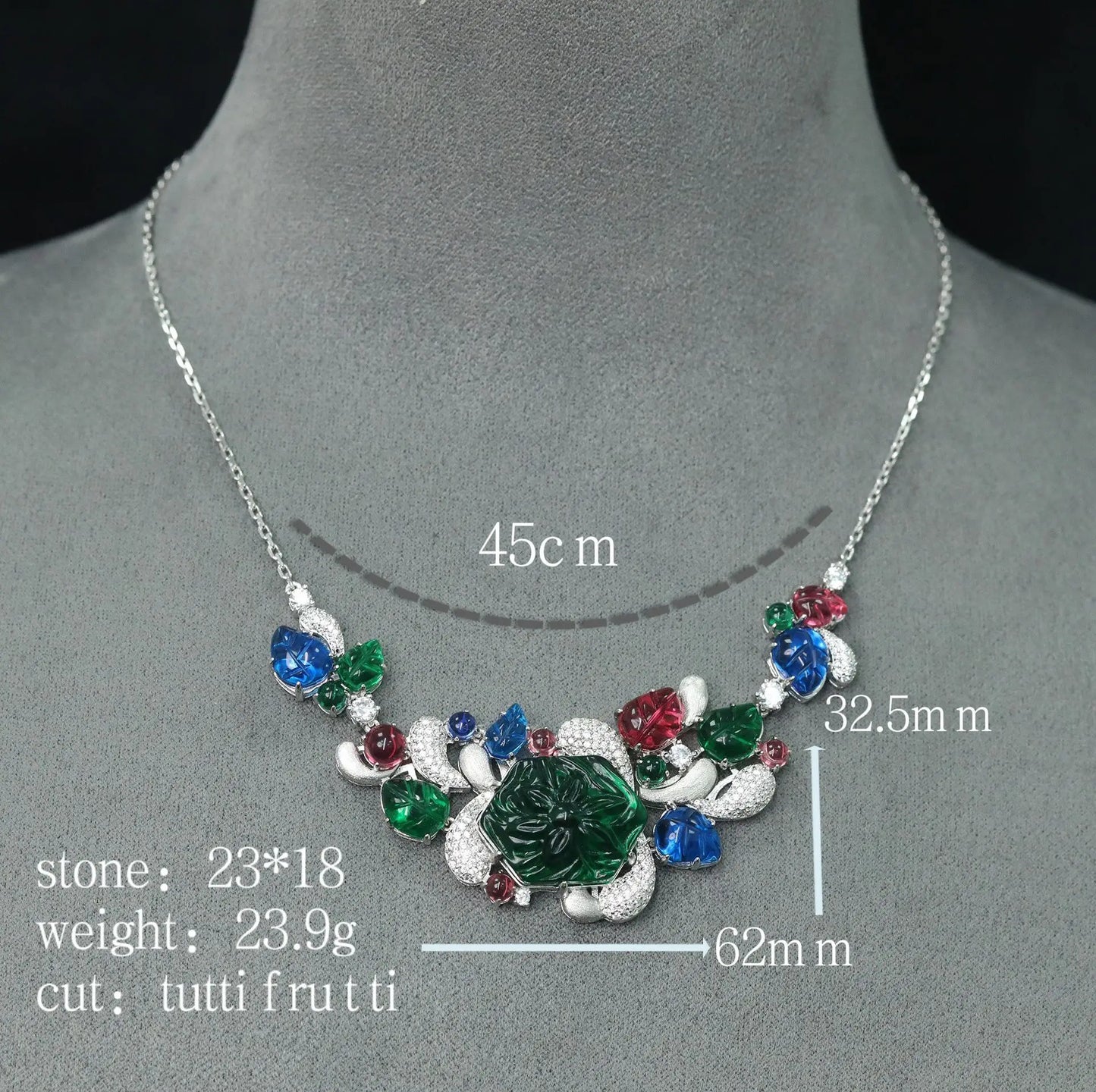New S925 Silver Necklace High Carbon Diamond Fruit Bag Jewelry Exquisite Retro Girl Necklace Wedding Jewelry