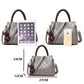MOTAORA Premium Leather Women's Crossbody Handbag - Designer Luxury Patchwork Bag for Mature Moms