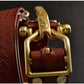 Cavalry genuine copper buckle belt, hand strap Cavalry men's casual pants belt 100% cowhide genuine leather men's denim belt