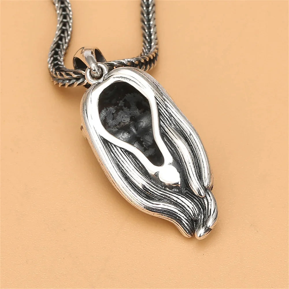 S925 Sterling Silver Charms Pendants for Women Men New Fashion Original Design Retro Cat-mask Punk Jewelry Wholesale